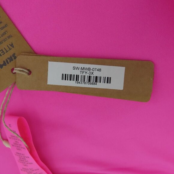 Skims Women 3X Signature Swim Mid Waist Bottom Bikini Taffy Pink SW-MWB-0748 NEW - Picture 6 of 12